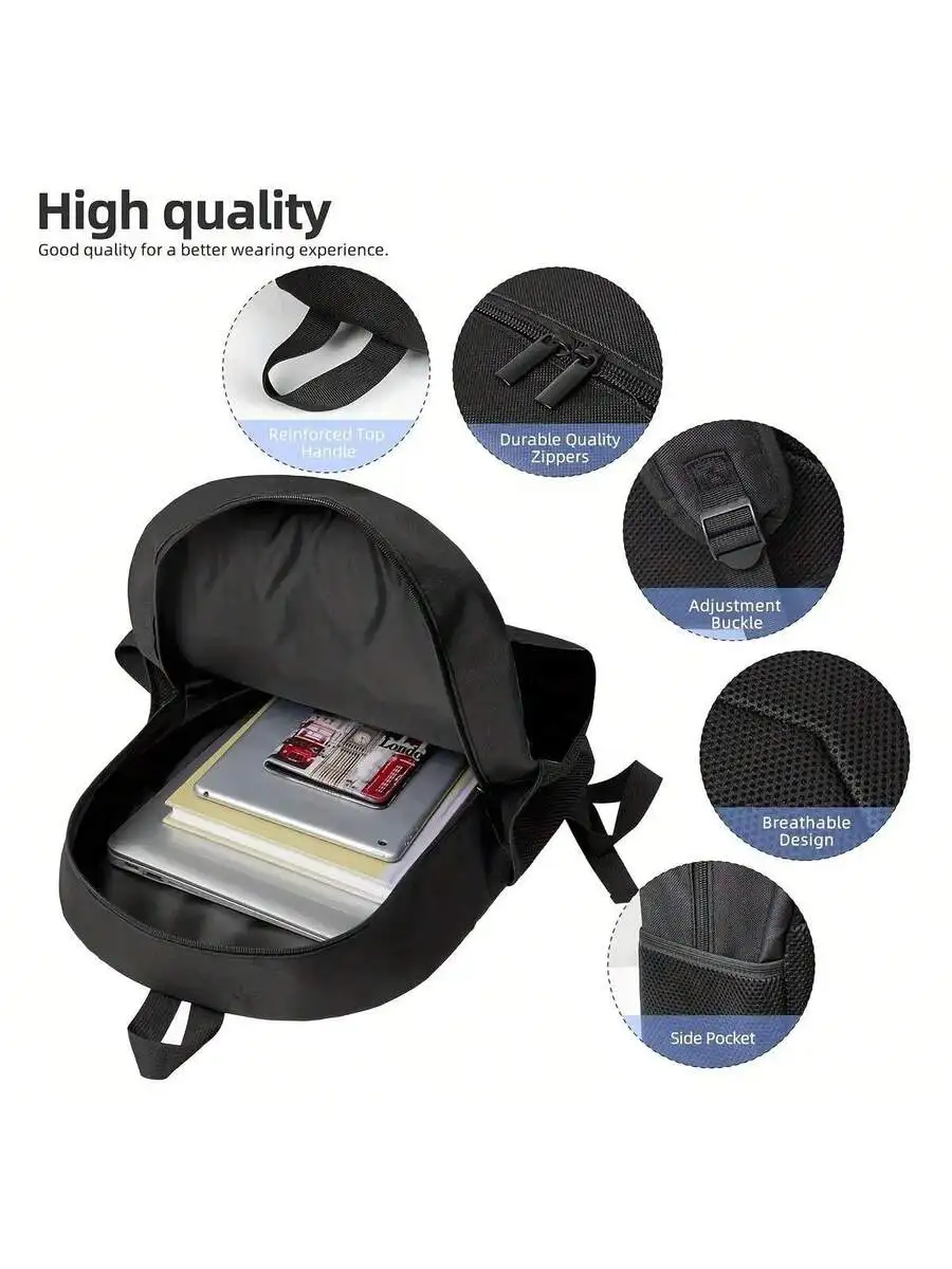 Lightweight Travel Backpack For Adults, Spacious Polyester Shoulder Bag With Zipper Closure And Ergonomic Straps
Lightweight Travel Backpack For Adults, Spacious Polyester Shoulder Bag With Zipper Closure And Ergonomic Straps