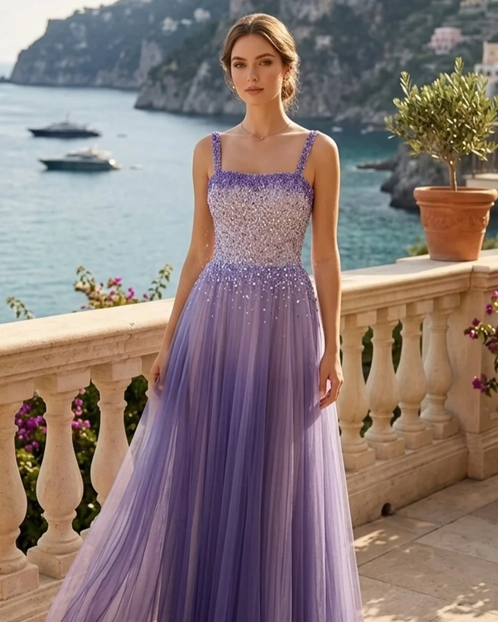 Customized Modern Style Women Tulle Beading Rhinestone A-Line Evening Dresses Fashion Off-the-shoulder Sleeveless Prom Dresses
Customized Modern Style Women Tulle Beading Rhinestone A-Line Evening Dresses Fashion Off-the-shoulder Sleeveless Prom Dresses