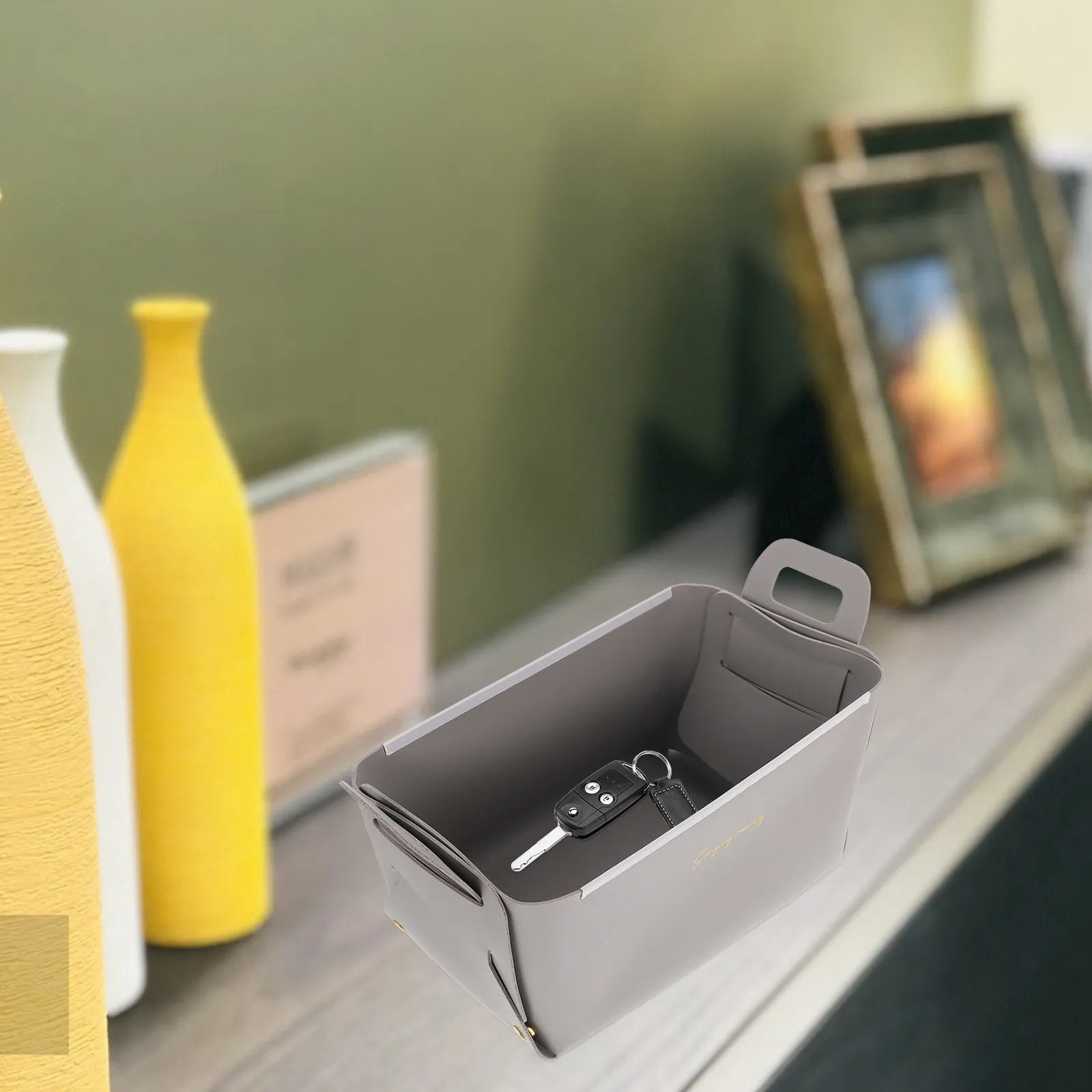 Entryway Storage Basket Office Desk Baskets for Shelves Organization Light Grey
Entryway Storage Basket Office Desk Baskets for Shelves Organization Light Grey