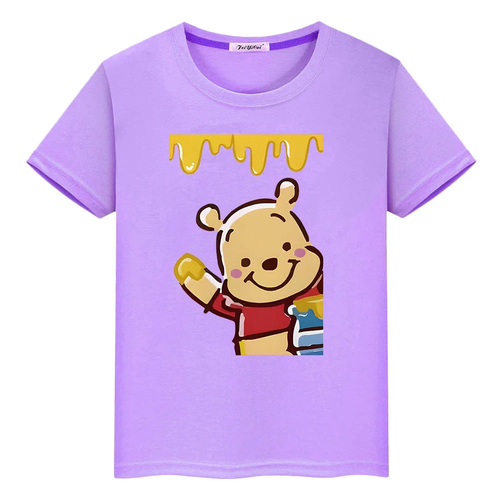 Pooh Bear Print 100%Cotton t shirt for kids boy 10years anime Short Disney Kawaii Tops pride tshirt y2k one piece girls clothes
Pooh Bear Print 100%Cotton t shirt for kids boy 10years anime Short Disney Kawaii Tops pride tshirt y2k one piece girls clothes