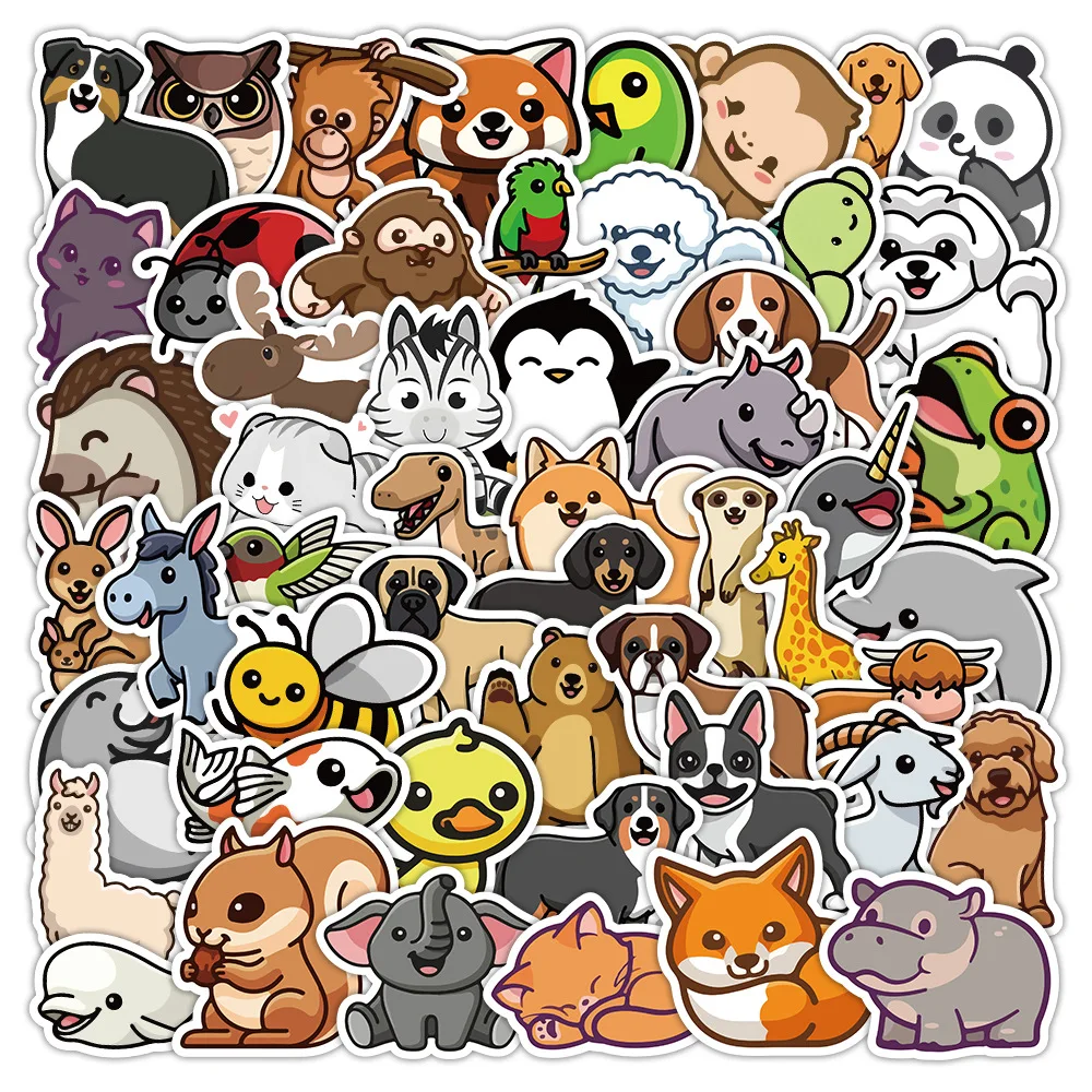 10/50PCS Cute Doodle Small Animal Sticker Funny Puppy Hippo Doodle Decorative Water Cup Scrapbook Laptop Desk Decal Kids Toy
10/50PCS Cute Doodle Small Animal Sticker Funny Puppy Hippo Doodle Decorative Water Cup Scrapbook Laptop Desk Decal Kids Toy