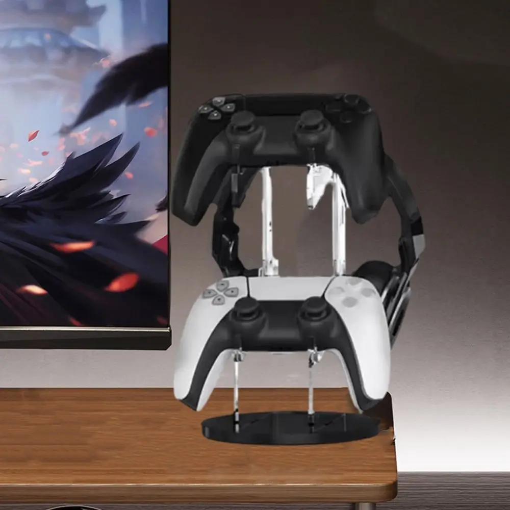 2-слойная акриловая подставка для геймпада, прозрачный компактный держатель для беспроводного игрового контроллера с подставкой для гарнитуры
2-слойная акриловая подставка для геймпада, прозрачный компактный держатель для беспроводного игрового контроллера с подставкой для гарнитуры