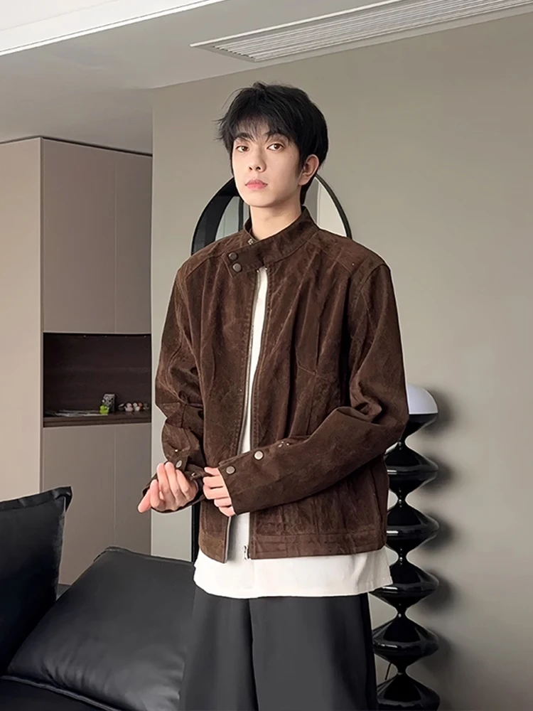 Ce Brown American Sle ort Suede Jaet Men's Autumn Vintage Harper's Choice Soft ellOuterwear Faionable CasualLoose...
Ce Brown American Sle ort Suede Jaet Men's Autumn Vintage Harper's Choice Soft ellOuterwear Faionable CasualLoose...