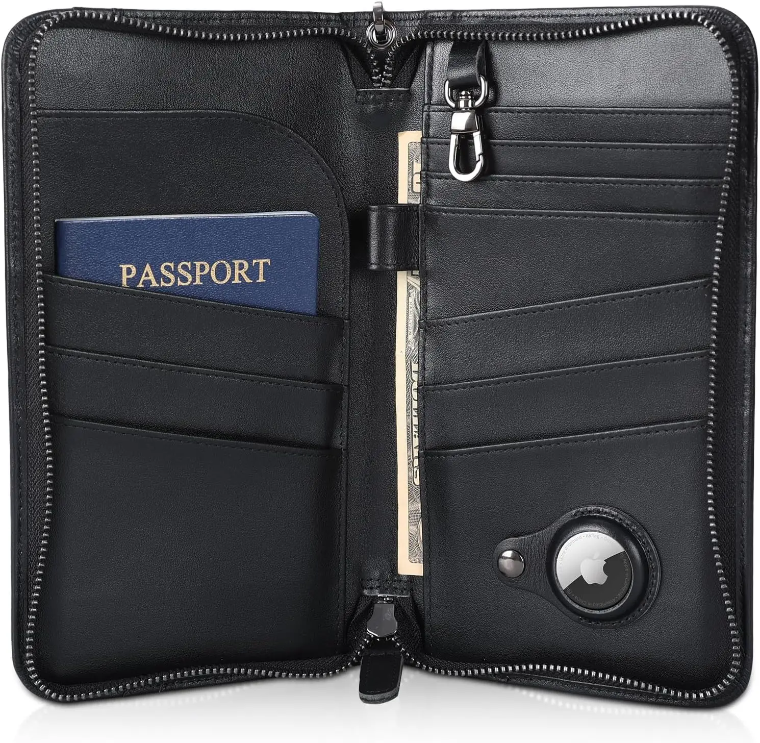Full Grain Leather Passport Wallet with RFID Blocking, Holds 6 Passports for Travel Family Men Women
Full Grain Leather Passport Wallet with RFID Blocking, Holds 6 Passports for Travel Family Men Women