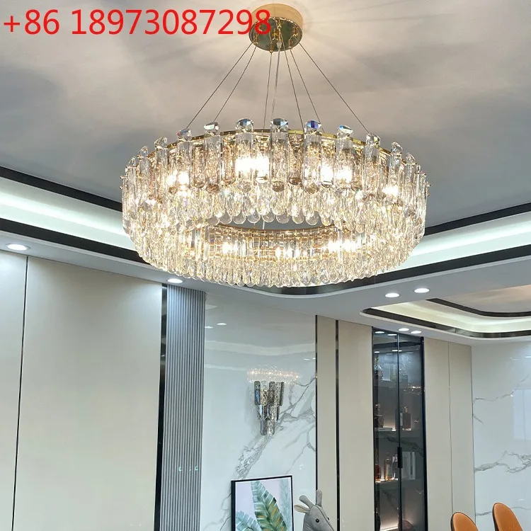 Light luxury crystal chandelier atmospheric living room modern simple creative bedroom light high-end dining room light
Light luxury crystal chandelier atmospheric living room modern simple creative bedroom light high-end dining room light