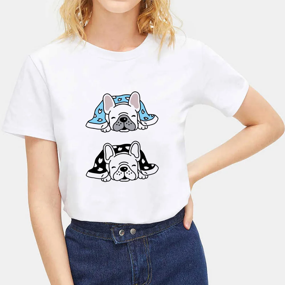 Cartoon Cute Dog Ins Casual Crew-neck Top Short-sleeved T-shirt Woman Women Clothing Summer polyester fabricTops
Cartoon Cute Dog Ins Casual Crew-neck Top Short-sleeved T-shirt Woman Women Clothing Summer polyester fabricTops