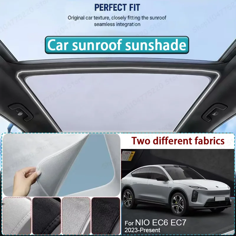 For NIO EC6 EC7 2023-Present Car Sunroof Sunshade Heat Insulation UV Protection Electrostatic Suede Skylight Cover
For NIO EC6 EC7 2023-Present Car Sunroof Sunshade Heat Insulation UV Protection Electrostatic Suede Skylight Cover