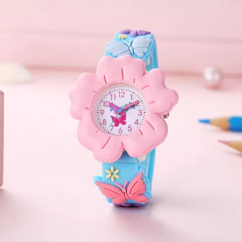 New Children's Flower Butterfly Cartoon Watch 3D Pattern PVC Soft Adhesive Skin friendly Children's Learning Watch
New Children's Flower Butterfly Cartoon Watch 3D Pattern PVC Soft Adhesive Skin friendly Children's Learning Watch