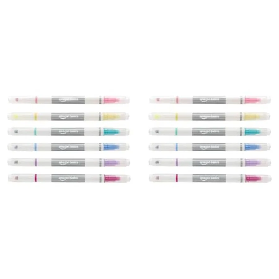 Erasable Highlighters Assorted Colors, Dual Tip, 12-Pack, Office and School Supplies for Note-Taking
Erasable Highlighters Assorted Colors, Dual Tip, 12-Pack, Office and School Supplies for Note-Taking