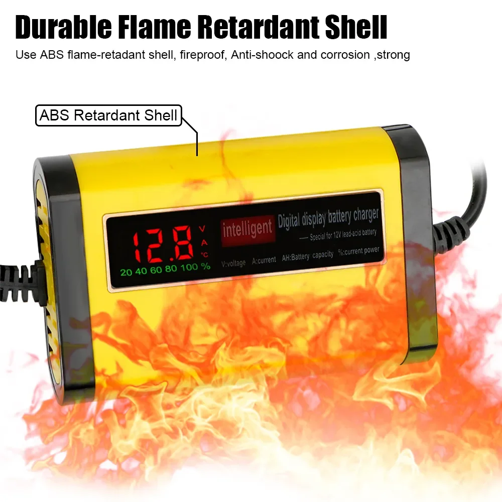 Full Automatic Car Battery Charger 2A Fast Charging 3 Stage LCD Digital for AGM GEL Lead Acid Batteries
Full Automatic Car Battery Charger 2A Fast Charging 3 Stage LCD Digital for AGM GEL Lead Acid Batteries