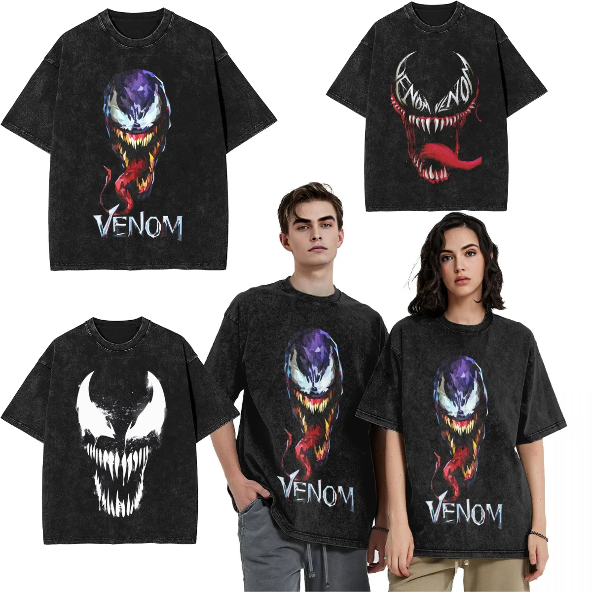 Venom T Shirt Harajuku T-Shirts Short Sleeves Y2K Classic Tops Summer Cotton Comfortable Plus Size Tees
Venom T Shirt Harajuku T-Shirts Short Sleeves Y2K Classic Tops Summer Cotton Comfortable Plus Size Tees