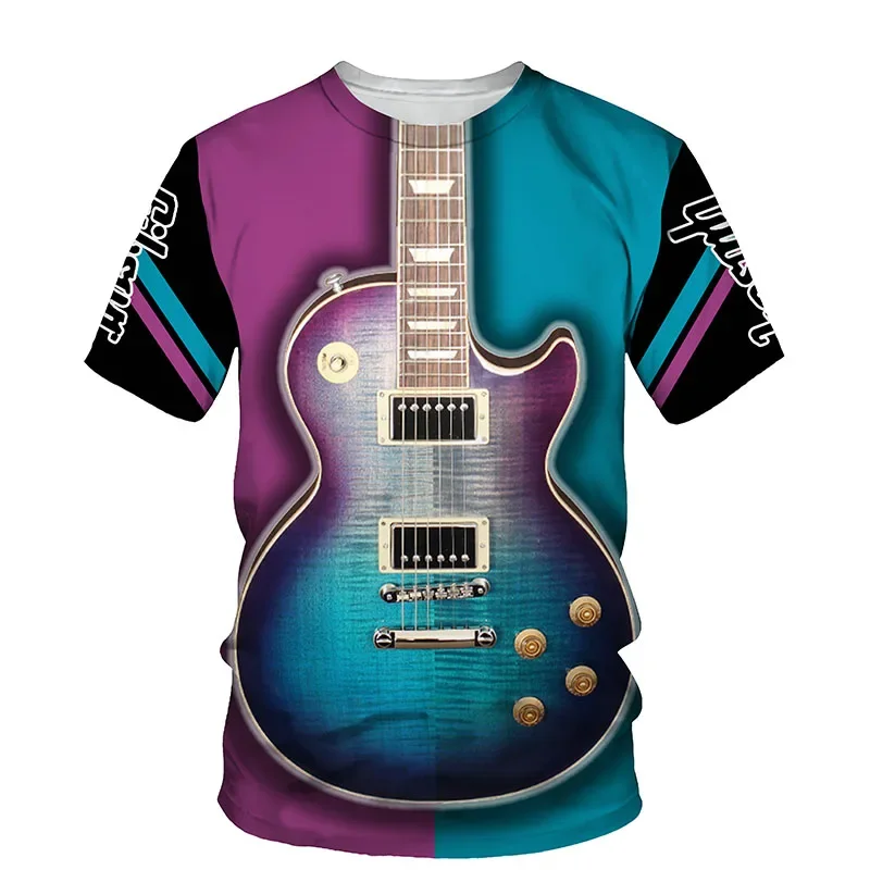 Fashion guitar print art men's T-shirt summer Harajuku casual sleeve short sleeve T-shirt tea shirt Unisex hip hop T-shirt
Fashion guitar print art men's T-shirt summer Harajuku casual sleeve short sleeve T-shirt tea shirt Unisex hip hop T-shirt