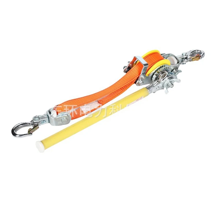 High Quality Industrial Grade Insulating Hand Puller Web Strap Hoist Cable Tightener Customizable Steel Machine Tool