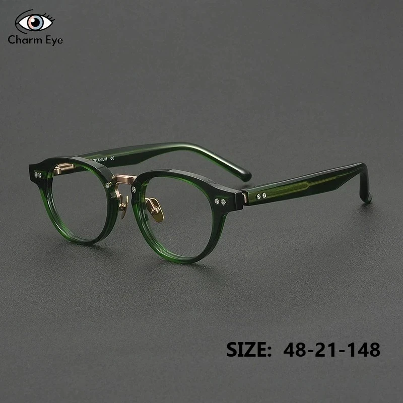 Высококачественные зеленые очки для женщин, толстая ацетатная оправа для очков в стиле ретро, мужские овальные модные дизайнерские брендовые очки для близорукости по рецепту
Высококачественные зеленые очки для женщин, толстая ацетатная оправа для очков в стиле ретро, мужские овальные модные дизайнерские брендовые очки для близорукости по рецепту