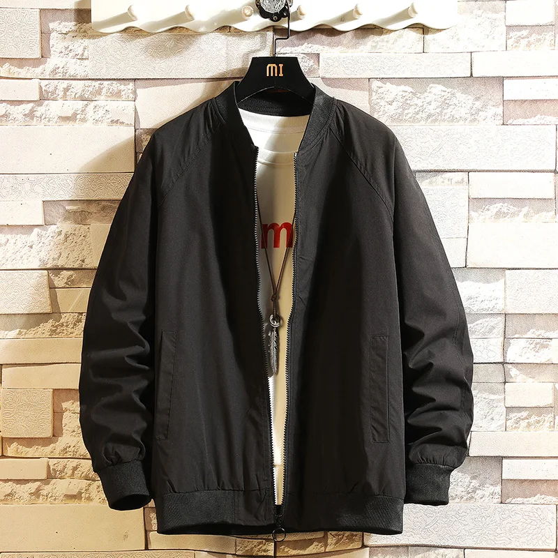 Loose Fit Baseball Collar Jaet for Men Trendy Pilot Sle Lightweight Summer Thin Coat plus Size Polyester Fiber Long Sve
Loose Fit Baseball Collar Jaet for Men Trendy Pilot Sle Lightweight Summer Thin Coat plus Size Polyester Fiber Long Sve