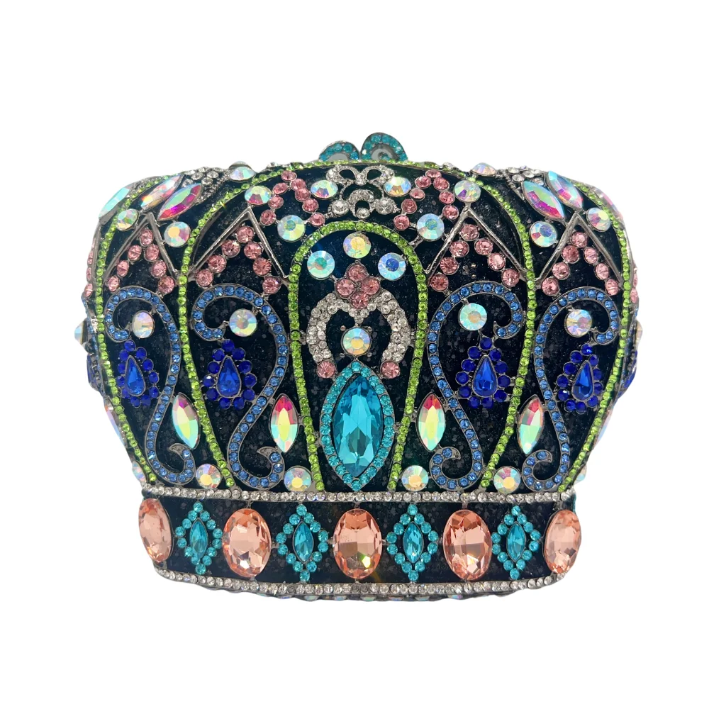 Handmade rhinestone evening bag for parties Summer Woman Wedding Gown Clutch Bag Crystal Rhinestones Clutch Crown Evening Bags
Handmade rhinestone evening bag for parties Summer Woman Wedding Gown Clutch Bag Crystal Rhinestones Clutch Crown Evening Bags