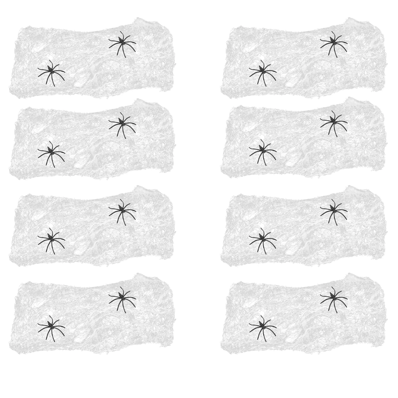 10 pcs Spider Halloween Decoration Fake White Cobwebs Halloween Party Wall Decor Haunted House Props Polyester
10 pcs Spider Halloween Decoration Fake White Cobwebs Halloween Party Wall Decor Haunted House Props Polyester