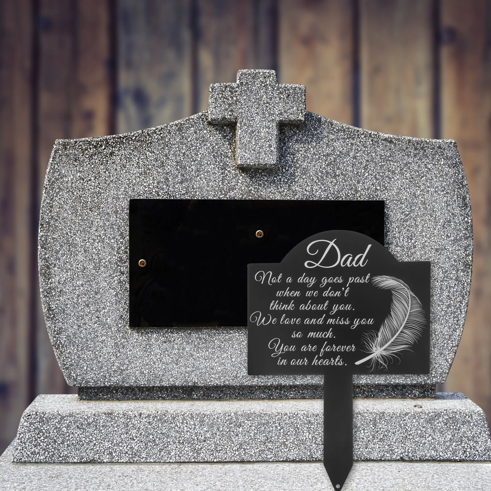 Memorial Garden Sign Graveyard Tombstone Dad Decorative Cemetery Stake Iron Lightweight Durable Portable Backyard Lawn Courtyard
Memorial Garden Sign Graveyard Tombstone Dad Decorative Cemetery Stake Iron Lightweight Durable Portable Backyard Lawn Courtyard