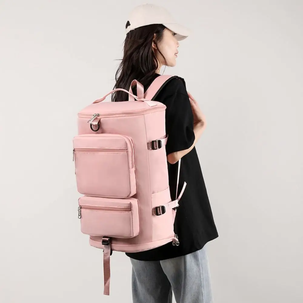 Large Capacity Travel Backpack Zipper Waterproof Zipper Duffel Bag Versatile Portable Sports Fitness Bag Women 
Large Capacity Travel Backpack Zipper Waterproof Zipper Duffel Bag Versatile Portable Sports Fitness Bag Women