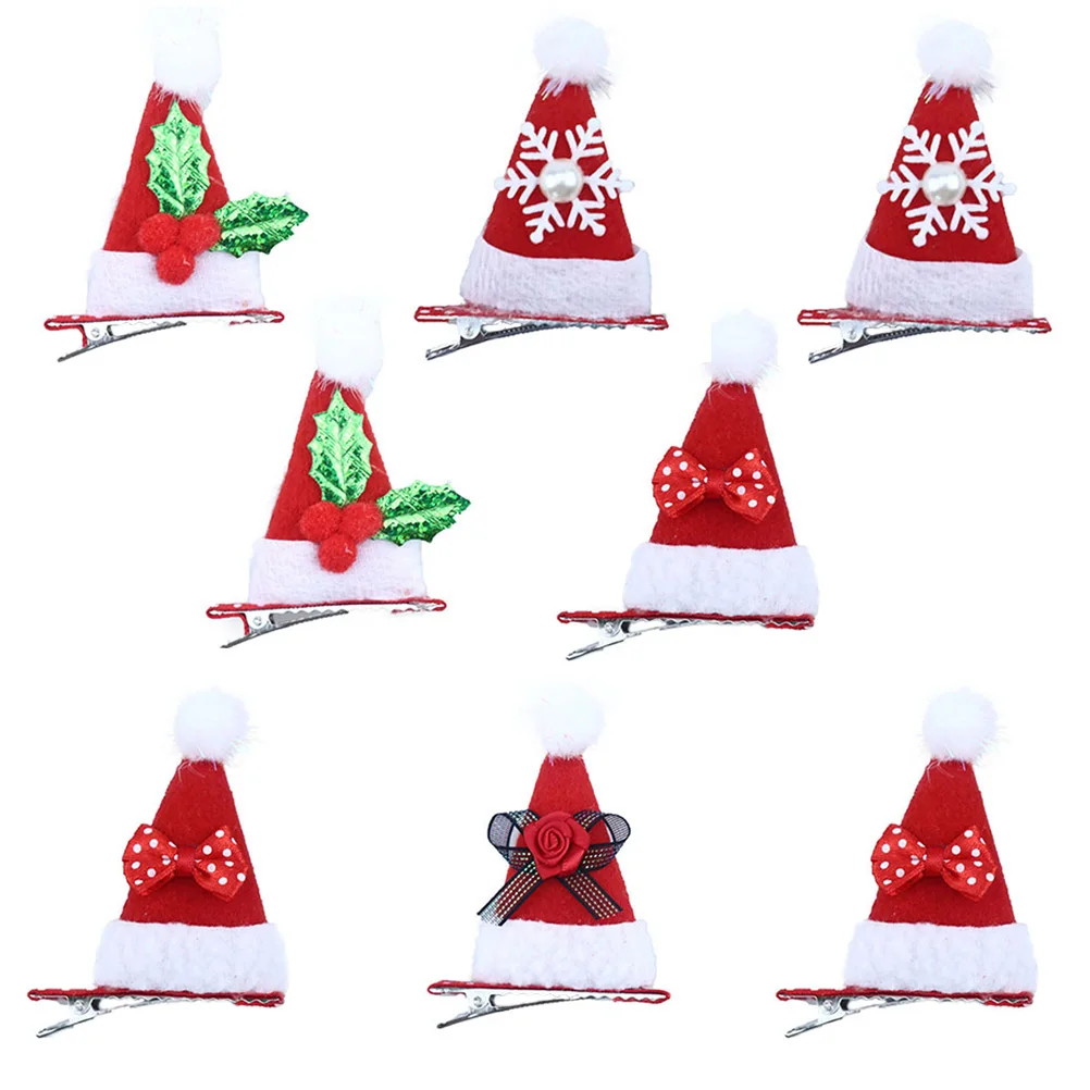 8 Pcs Clips Bow Christmas Hat Hair Accessories Headdress Accessories Durable Rustproof Party Wedding Hairstyling
8 Pcs Clips Bow Christmas Hat Hair Accessories Headdress Accessories Durable Rustproof Party Wedding Hairstyling