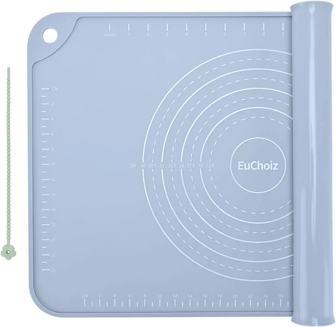 Silicone Pastry Mat 24"x16" Extra Thick Non Stick Dough Rolling Bake Mat with Raised Edge Blue
Silicone Pastry Mat 24"x16" Extra Thick Non Stick Dough Rolling Bake Mat with Raised Edge Blue