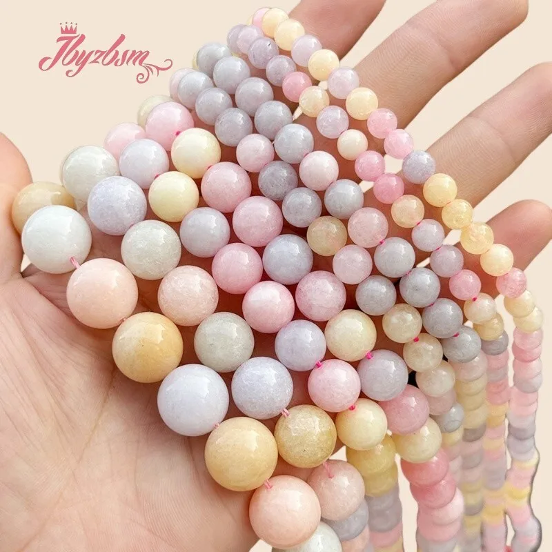 Round Morgan Jade Multicolor Smooth Stone Beads For Jewelry Making Bracelet Necklace DIY Loose Bead Strand 15" 6mm 8mm 10mm 12mm
Round Morgan Jade Multicolor Smooth Stone Beads For Jewelry Making Bracelet Necklace DIY Loose Bead Strand 15" 6mm 8mm 10mm 12mm