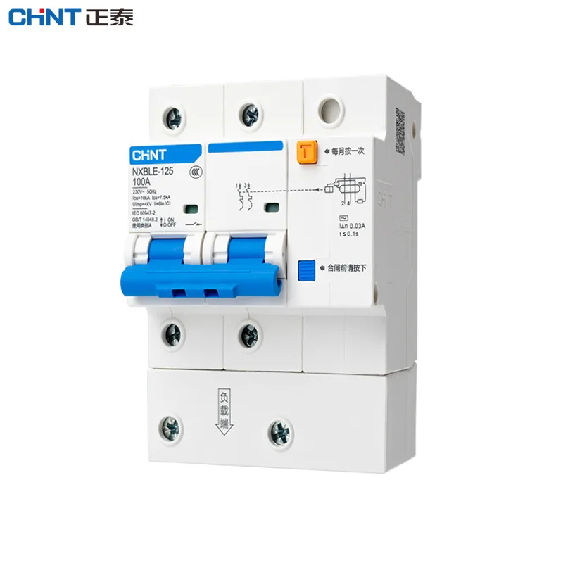 CHINT NXBLE-125 1P+N 2P 3P 3P+N 4P Circuit Breaker C63 C80 C100 C125 Leakage Switch Circuit Breaker Thermal Magnetic Switch
CHINT NXBLE-125 1P+N 2P 3P 3P+N 4P Circuit Breaker C63 C80 C100 C125 Leakage Switch Circuit Breaker Thermal Magnetic Switch