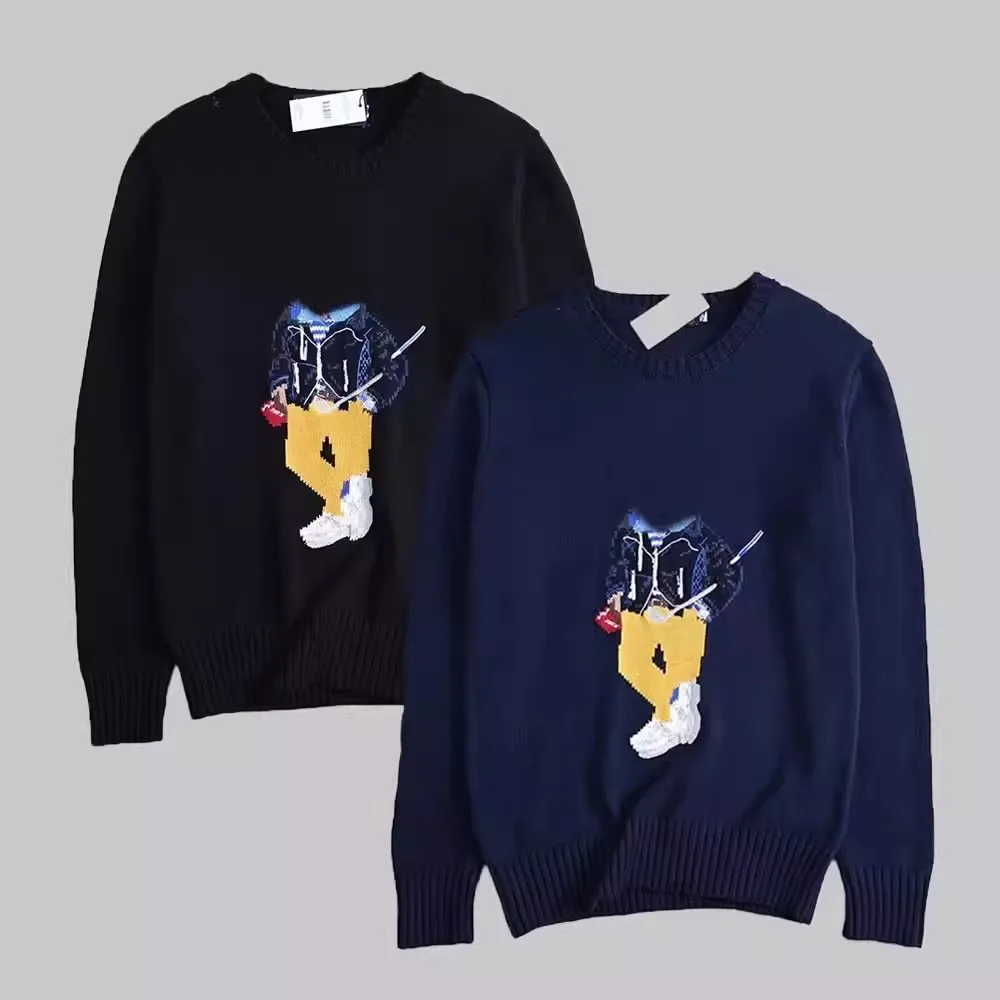Couples Cotton Knitted Long Sleeve round Neck Cartoon Patterned Sweater Comfortable Breathable Winter Warm Casual Top
Couples Cotton Knitted Long Sleeve round Neck Cartoon Patterned Sweater Comfortable Breathable Winter Warm Casual Top