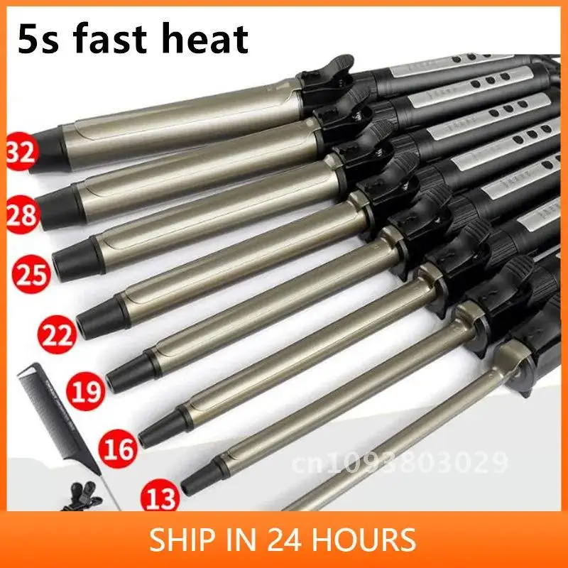 9mm 25mm 32mm Curler Ceramic Hair Professional LED Digital Temperature Waver 2# Hair Tool Display Wand Roller Curling Iron Curls
9mm 25mm 32mm Curler Ceramic Hair Professional LED Digital Temperature Waver 2# Hair Tool Display Wand Roller Curling Iron Curls