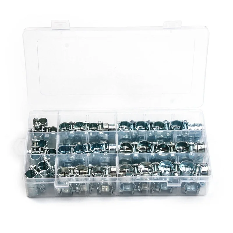 60/135Pcs Hose Clamp Double Ears Clamp 8-18mm Worm Drive Fuel Water Hose Pipe Clamps Clips Hose Fuel Clamps Assorted Kit
60/135Pcs Hose Clamp Double Ears Clamp 8-18mm Worm Drive Fuel Water Hose Pipe Clamps Clips Hose Fuel Clamps Assorted Kit