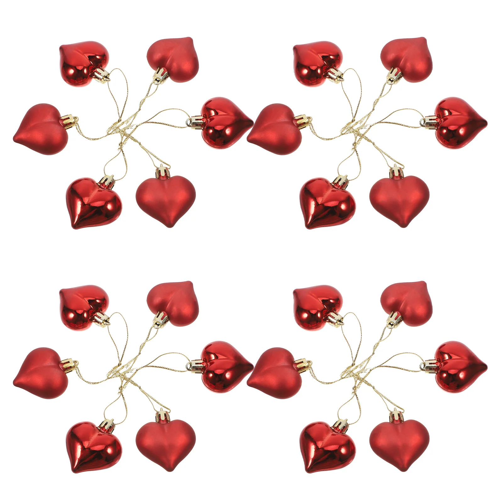 24Pcs Heart Shape Christmas Hanging Balls Red Plastic Ornaments for Tree Chair Curtain Garland Party Decoration
24Pcs Heart Shape Christmas Hanging Balls Red Plastic Ornaments for Tree Chair Curtain Garland Party Decoration