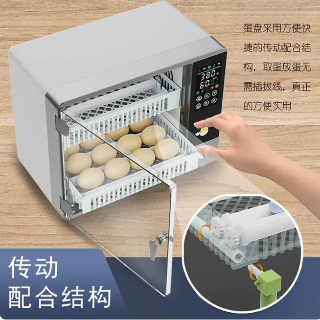24 Egg Full Automatic Turning Incubator Touch Temperature Control Hatching Machine Chicken Duck Quail Bird Brooder for Household
24 Egg Full Automatic Turning Incubator Touch Temperature Control Hatching Machine Chicken Duck Quail Bird Brooder for Household