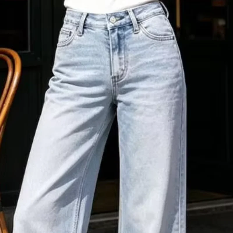 Women's Wide Leg Jeans, Elastic Stretch Denim Zipper Fly Low Waisted Pants, Loose Stretchy Boyfriend Baggy Jeans
Women's Wide Leg Jeans, Elastic Stretch Denim Zipper Fly Low Waisted Pants, Loose Stretchy Boyfriend Baggy Jeans