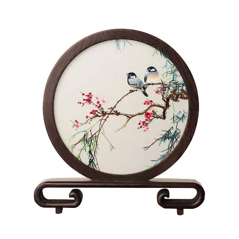 Suzhou embroidery desktop screen creative embroidery ornament Chinese style Chinese home furnishing, table screen handmade
Suzhou embroidery desktop screen creative embroidery ornament Chinese style Chinese home furnishing, table screen handmade