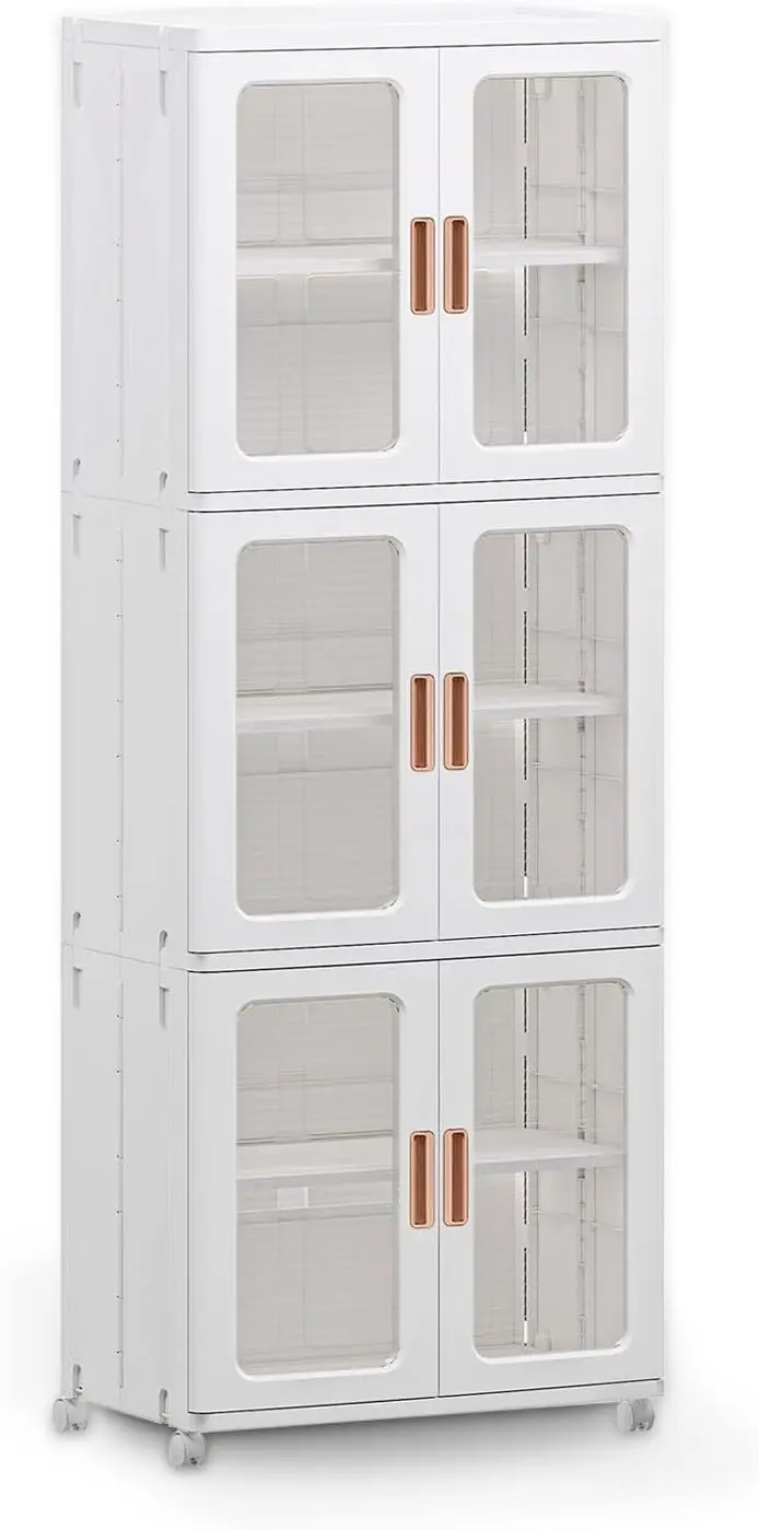 Storage Bins with Lids and Doors Storage Cabinet with Wheels Plastic Stackable Pantry Cabinet Cupboard Closet Foldable Kitchen C
Storage Bins with Lids and Doors Storage Cabinet with Wheels Plastic Stackable Pantry Cabinet Cupboard Closet Foldable Kitchen C