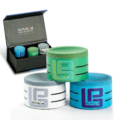 BANLY Pool Cue Chalk, Nano Billiard Chalk, Round Green Cue Chalk, Low Residue | Ultra-Fine Texture, Low Residue, Strong Grip, Smooth Application
