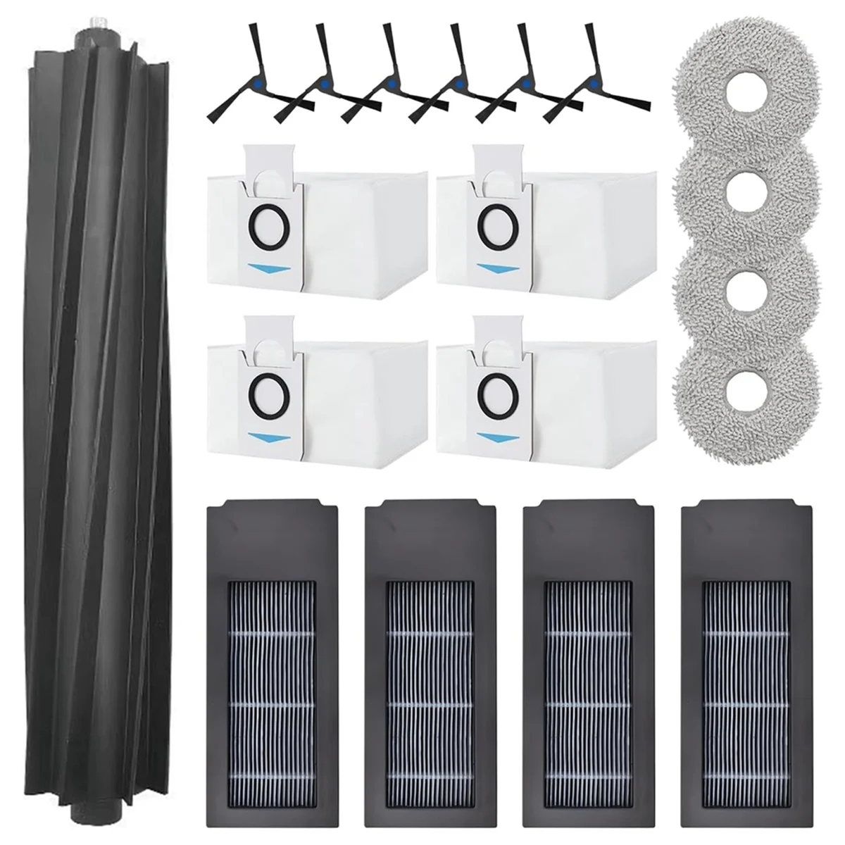 Резиновая основная и боковая щетка для пылесоса Ecovacs Deebot X2 Omni, фильтры НЕРА, Швабра, тканевые мешки для пыли, аксессуары
Резиновая основная и боковая щетка для пылесоса Ecovacs Deebot X2 Omni, фильтры НЕРА, Швабра, тканевые мешки для пыли, аксессуары