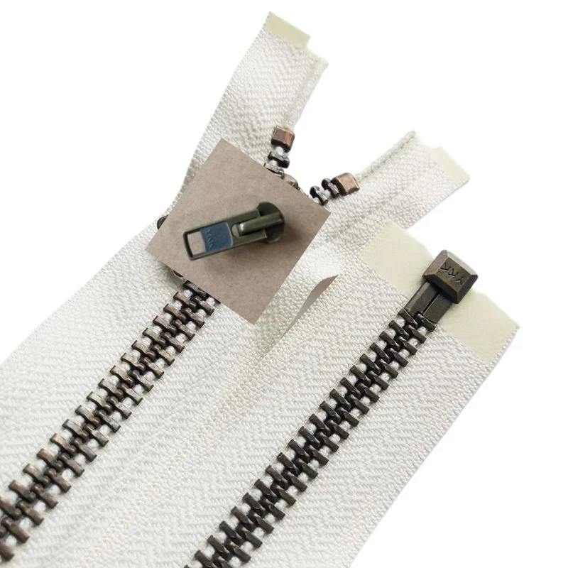 10# 56 To 63cm YKK Metal Zipper Single Open End Beige White Jacket Repair Garment Tailor DIY Apparel Sewing Supplies Accessories
10# 56 To 63cm YKK Metal Zipper Single Open End Beige White Jacket Repair Garment Tailor DIY Apparel Sewing Supplies Accessories