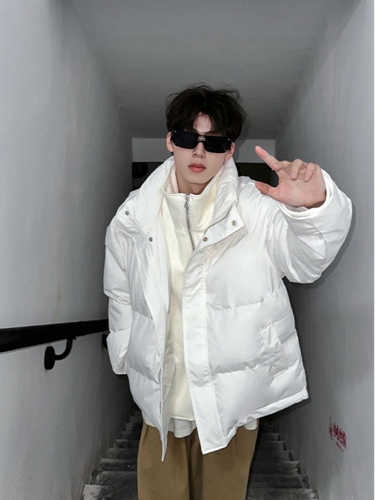 White Cotton Jaet Men's Winter Faion f High Collar Stand Collar Clean Cut Boys Outerwear Warmth Regular Fit Zipper
White Cotton Jaet Men's Winter Faion f High Collar Stand Collar Clean Cut Boys Outerwear Warmth Regular Fit Zipper