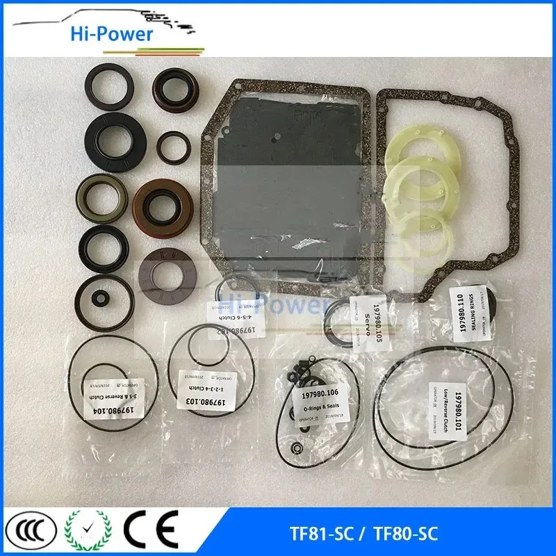 TF-80SC TF-81SC Auto Transmission Overhaul Repair Kit Oil Sealing Rings Gaskets For Volvo Mazda Ford Mondeo Car Accessories
TF-80SC TF-81SC Auto Transmission Overhaul Repair Kit Oil Sealing Rings Gaskets For Volvo Mazda Ford Mondeo Car Accessories