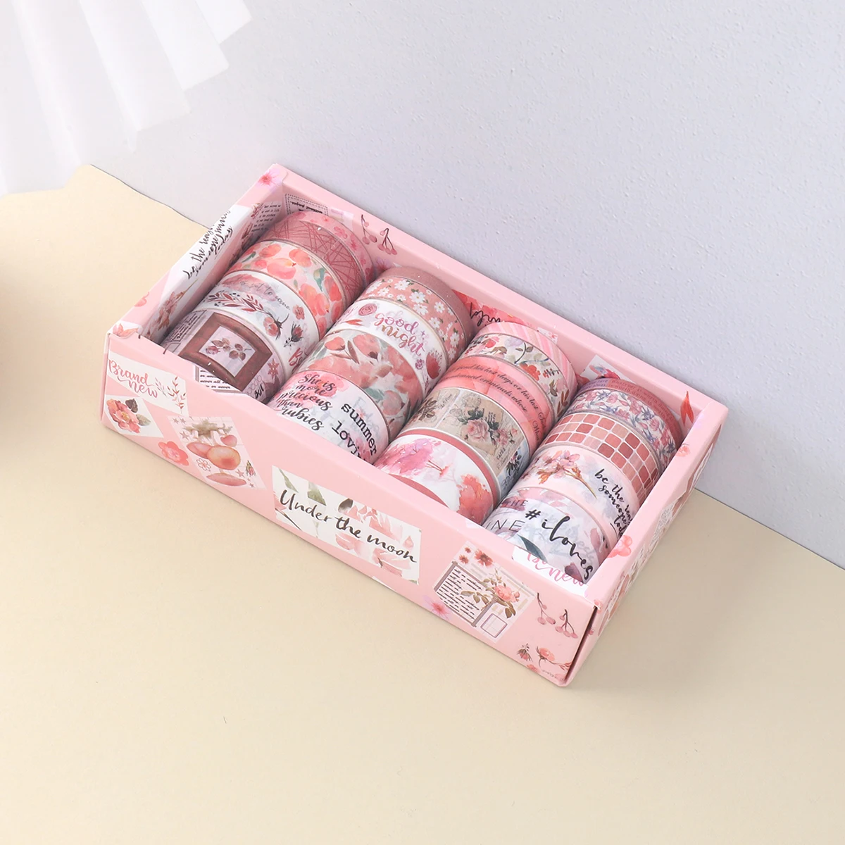 Romantic Floral Pattern Pink Washi Tape, for DIY Planners and Cards, Scrapbook Decoration, Beautiful Gift for Friends
Romantic Floral Pattern Pink Washi Tape, for DIY Planners and Cards, Scrapbook Decoration, Beautiful Gift for Friends