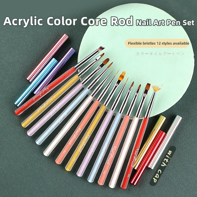 12Pcs Professional Nail Brush Set Acrylic Color Handle Nail Liner Art Brush Drawing Painting Nail Tools For Manicure Wholesale
12Pcs Professional Nail Brush Set Acrylic Color Handle Nail Liner Art Brush Drawing Painting Nail Tools For Manicure Wholesale