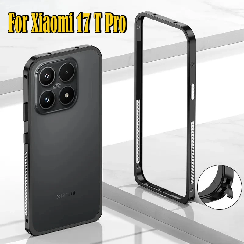 Detachable Aluminum Alloy Frame Protective Case for Xiaomi 17T Pro Max 15 Pro Ultra 5G Thin Metal Frame Cooling Shockproof Cover
Detachable Aluminum Alloy Frame Protective Case for Xiaomi 17T Pro Max 15 Pro Ultra 5G Thin Metal Frame Cooling Shockproof Cover