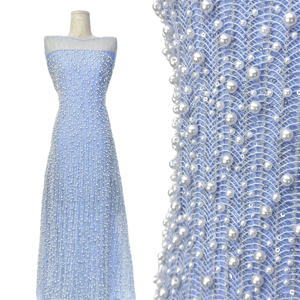 Newest Luxury African Sequins Tulle Net Fabric High Quality Beads Nigerian French Embroidery Mesh Net Lace For Wedding Dresses
Newest Luxury African Sequins Tulle Net Fabric High Quality Beads Nigerian French Embroidery Mesh Net Lace For Wedding Dresses