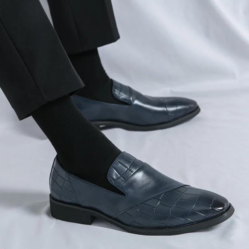 High-Quality Elegant Mens Dress Shoes Slip-on Pointed-Toe Leather Shoes For Men Comfort Large Size 46 Luxury Man Shoes Loafers
High-Quality Elegant Mens Dress Shoes Slip-on Pointed-Toe Leather Shoes For Men Comfort Large Size 46 Luxury Man Shoes Loafers