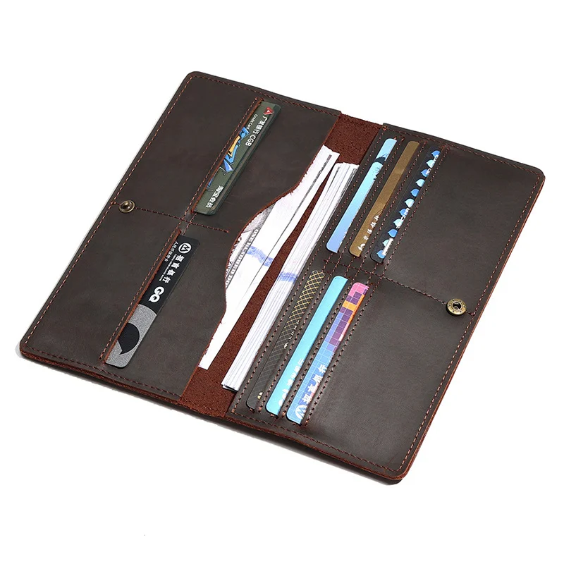 Crazy Horse Skin Retro Men's Wallet Long Simple Thin Handheld Bag Men's Genuine Leather Multi Card Wallet
Crazy Horse Skin Retro Men's Wallet Long Simple Thin Handheld Bag Men's Genuine Leather Multi Card Wallet
