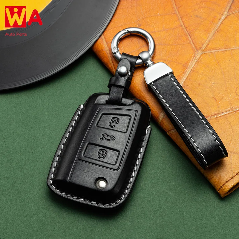 Car Key Case Cover For VW Volkswagen Golf 7 MK7 Tiguan MK2 SEAT Ateca Leon FR 2 Ibiza For Skoda Octavia A6 A7 Genuine Leather
Car Key Case Cover For VW Volkswagen Golf 7 MK7 Tiguan MK2 SEAT Ateca Leon FR 2 Ibiza For Skoda Octavia A6 A7 Genuine Leather