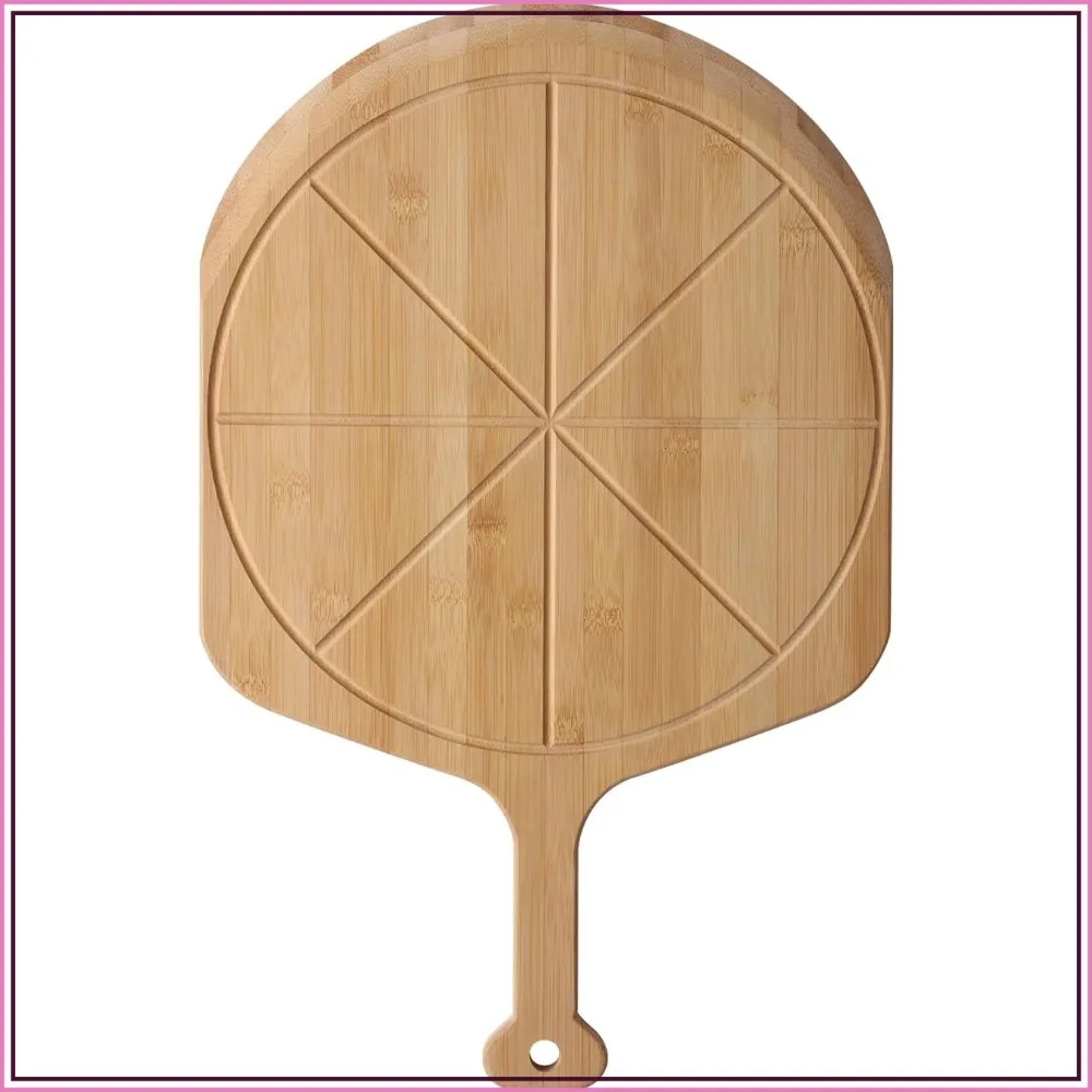 Fiery Chef 18" Bamboo Pizza Peel - Lightweight Smooth Wooden Paddle & Cutting Board with 8 Slice Grooves, Outdoor Pizza Oven Accessories, 25.6" x 18"
Fiery Chef 18" Bamboo Pizza Peel - Lightweight Smooth Wooden Paddle & Cutting Board with 8 Slice Grooves, Outdoor Pizza Oven Accessories, 25.6" x 18"