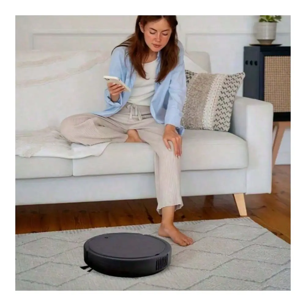 Smart Robot Vacuum Cleaner And Mop, Rechargeable Automatic Smart Sweeping Robot Floor Cleaning Vacuum Cleaner Black
Smart Robot Vacuum Cleaner And Mop, Rechargeable Automatic Smart Sweeping Robot Floor Cleaning Vacuum Cleaner Black