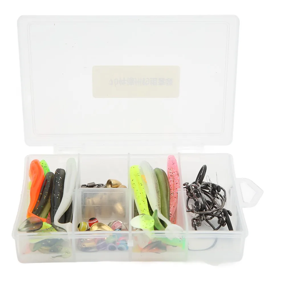 66PCS with T Tail Lures Fishing Tackle Kit with Fishing Hooks with Beads Fishing Tackle Set Fishing Accessories Set
66PCS with T Tail Lures Fishing Tackle Kit with Fishing Hooks with Beads Fishing Tackle Set Fishing Accessories Set